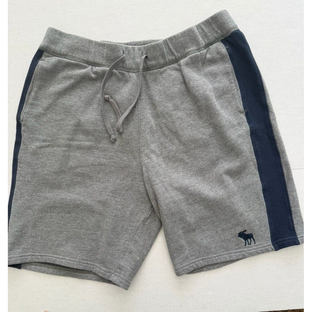 Y2K Abercrombie & Fitch VTG Heavyweight Fleece Sweat Shorts Drawstring Moose